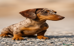 Teckel Miniatura perros en venta: 🐾 Frisco – Teckel miniatura chocolate merlé 🍫✨ - Imagen 1