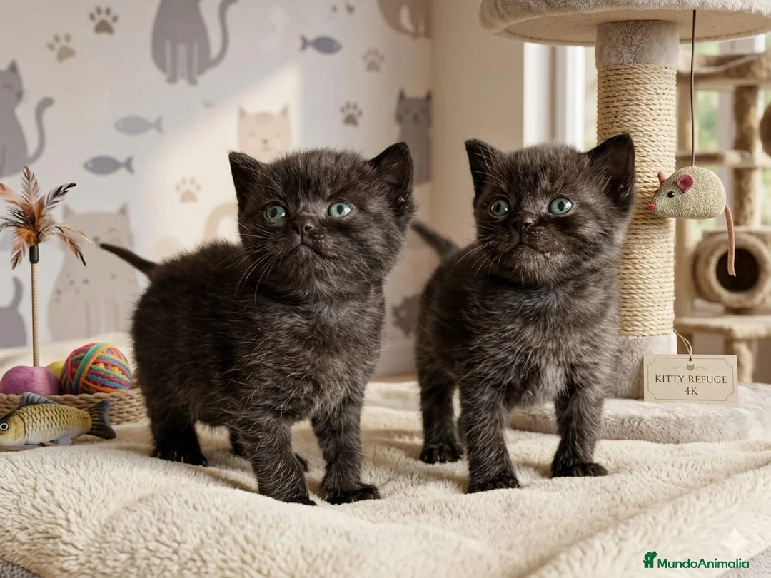 Británico de Pelo Corto gatos en venta: EXCLUSIVOS BRITISH SHORTHAIR BLACKS - Anuncio 1