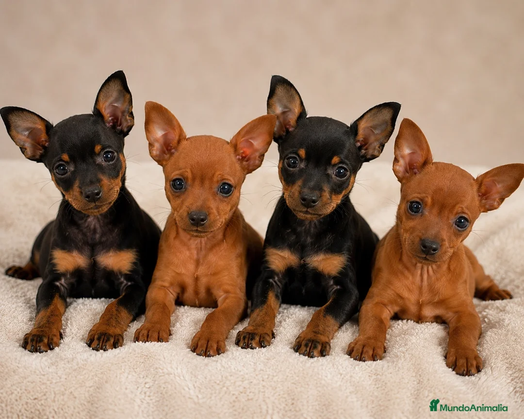 Pinscher Miniatura perros en venta: Preciosos pinscher rojo y negro fuego♥️🖤 - Anuncio 1