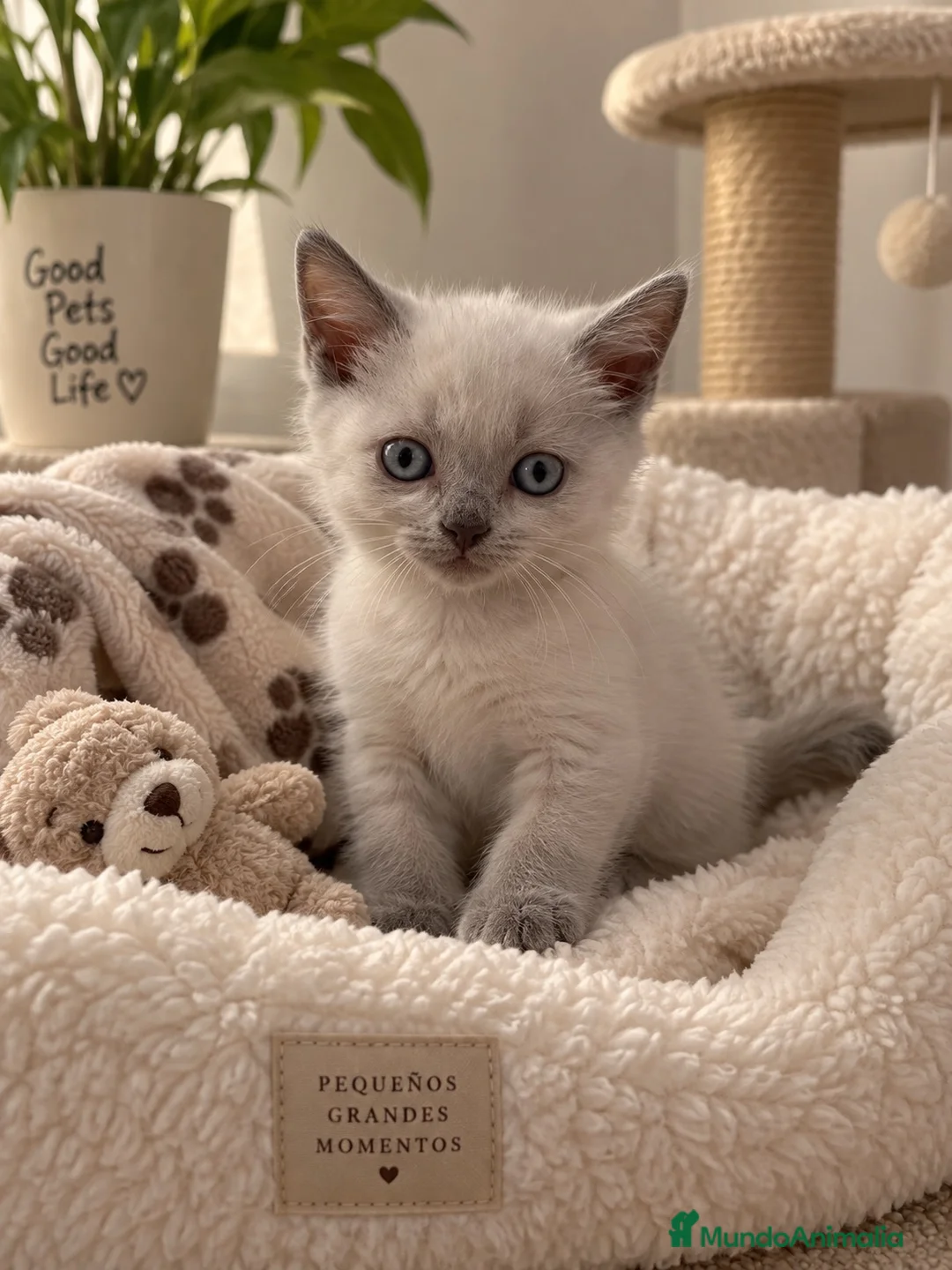 Británico de Pelo Corto gatos en venta: BRITISH WHITE POINT – MACHO 🐾 - Anuncio 1