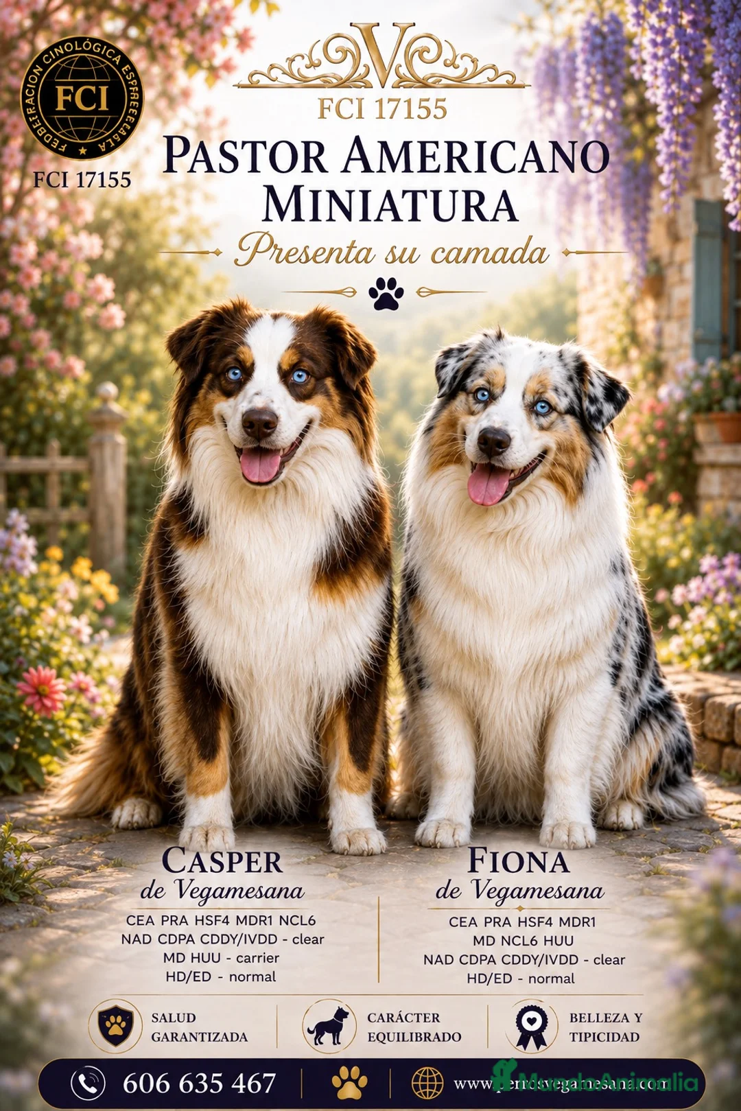 Pastor Miniatura Americano perros en venta: Pastor Americano miniatura en Segovia - Anuncio 1