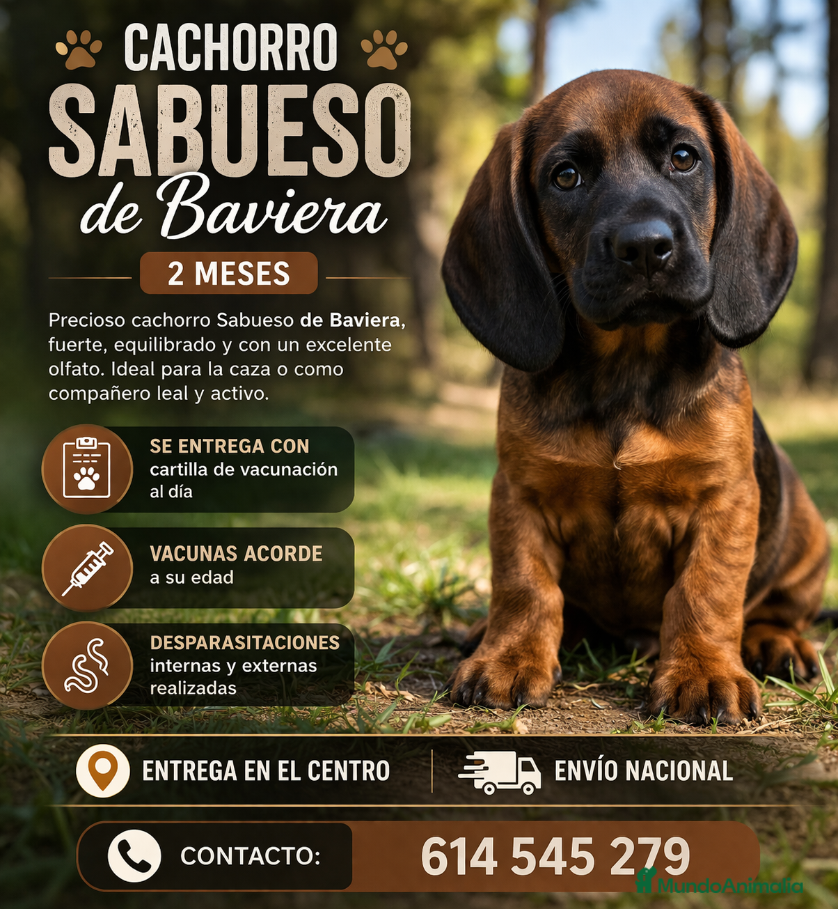 Sabueso de Sangre de Baviera perros SABUESO DE SANGRE BAVIERA  - Anuncio 4