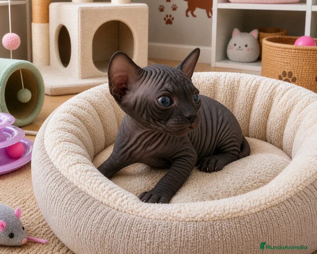 Sphynx gatos en venta: Precioso machito negro  - Anuncio 2