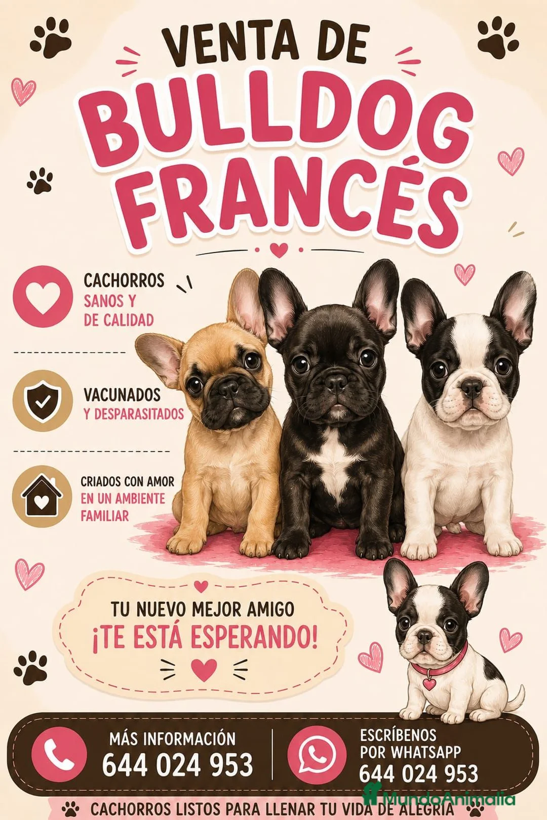 Bulldog Francés perros en venta: Camada Bulldog Francés  - Anuncio 1