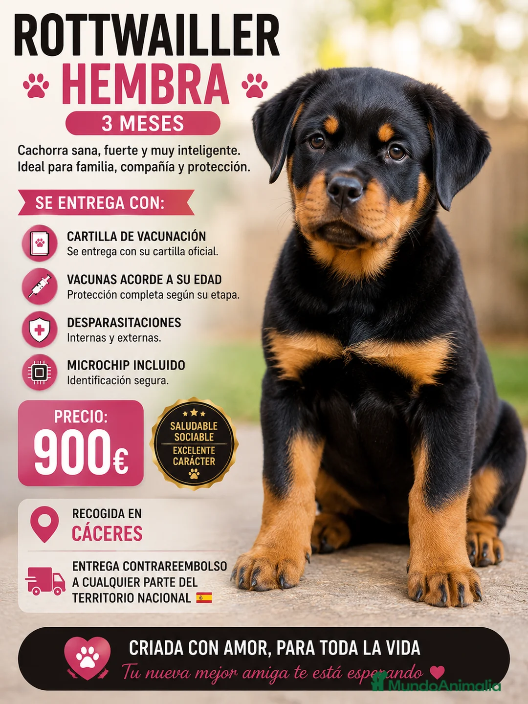 Rottweiler perros en venta: ROTTWAILLER en Cáceres - Anuncio 1