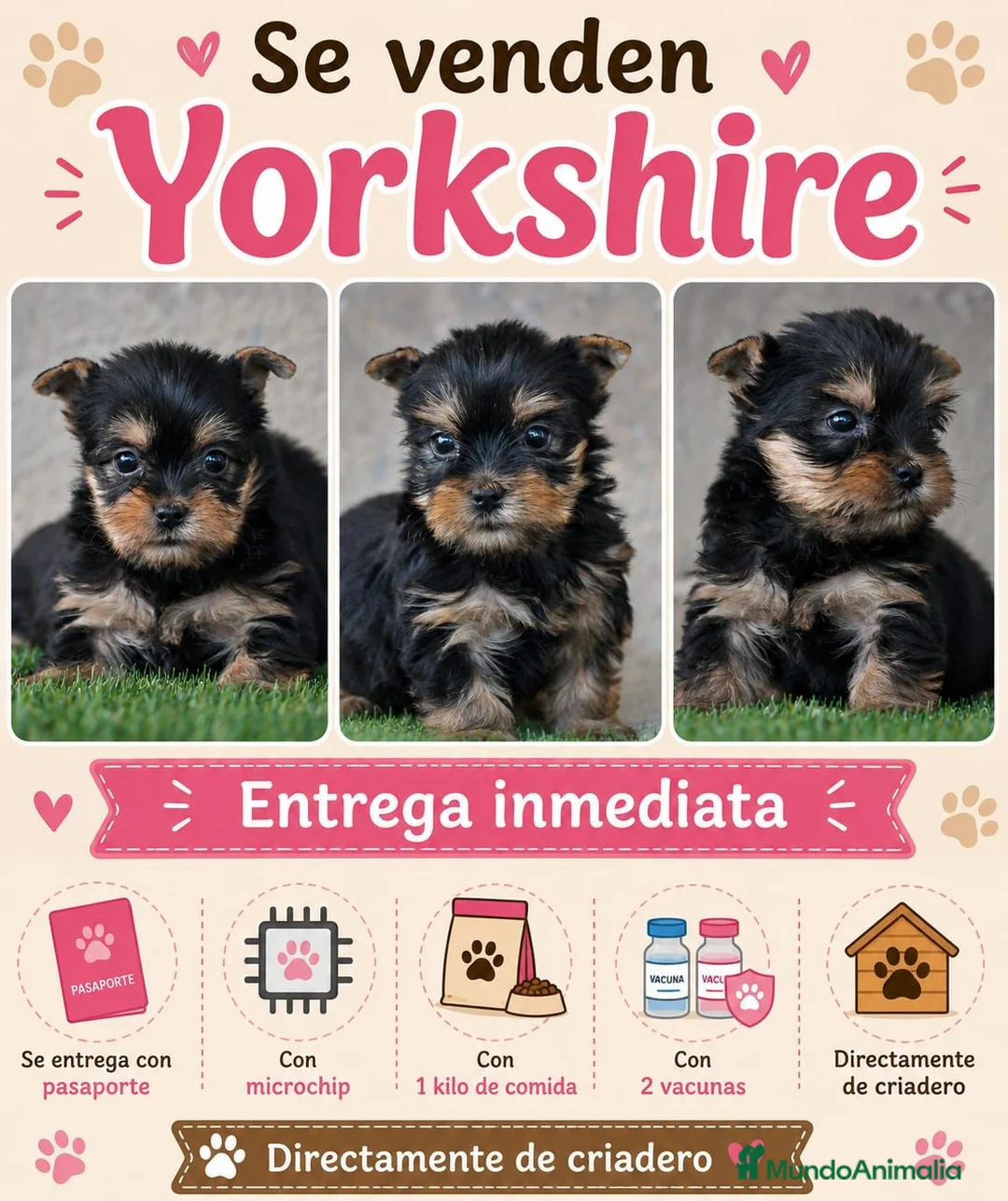 Yorkshire Terrier perros en venta: Magnífica hembra de yorkshire terrier  - Anuncio 1