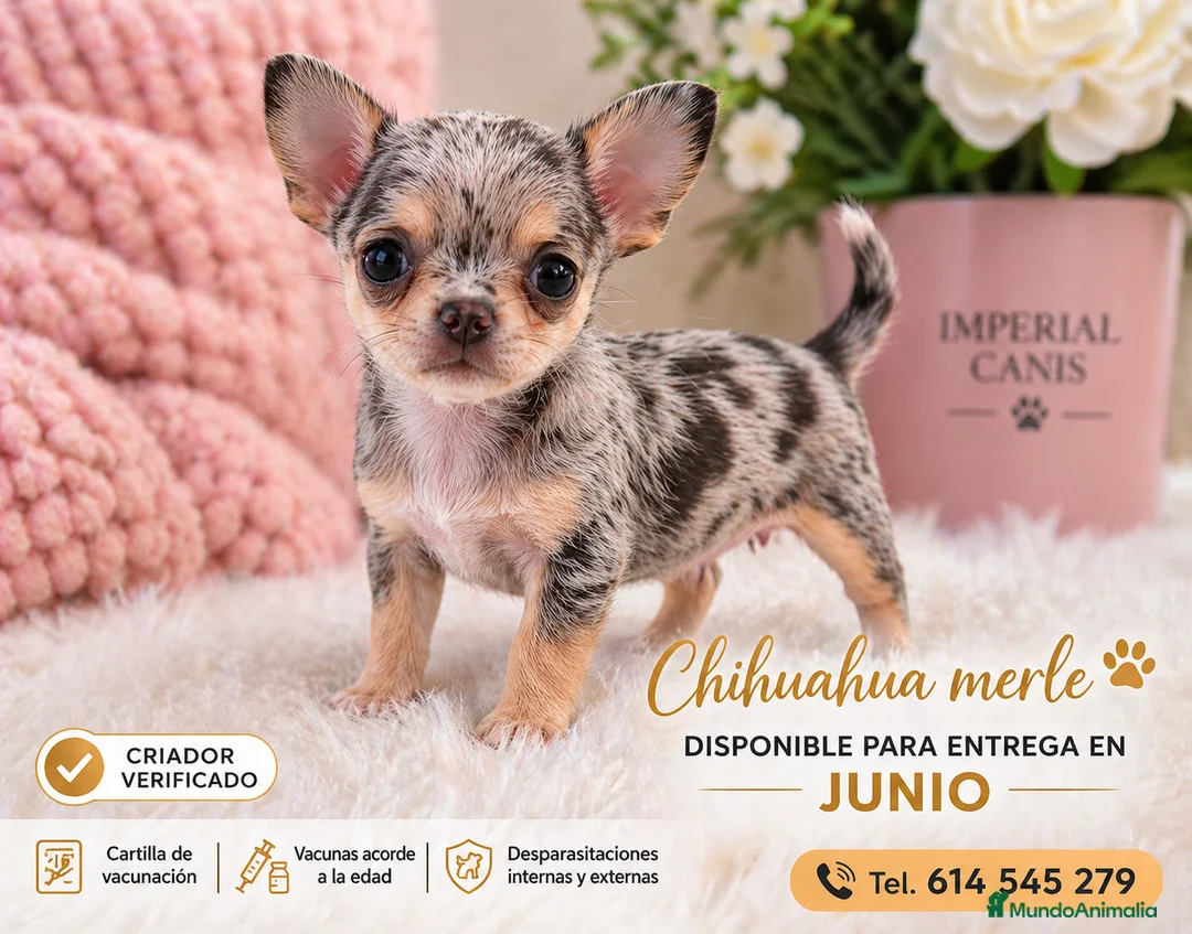 Chihuahua perros en venta: CHIHUAHUA BLUE MERLE♂️ en Cáceres - Anuncio 1