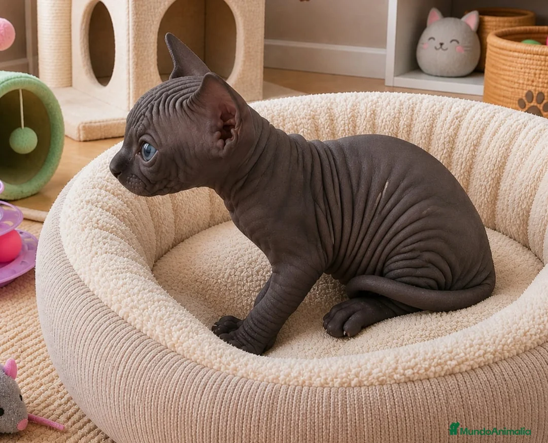 Sphynx gatos en venta: Precioso machito negro  - Anuncio 1