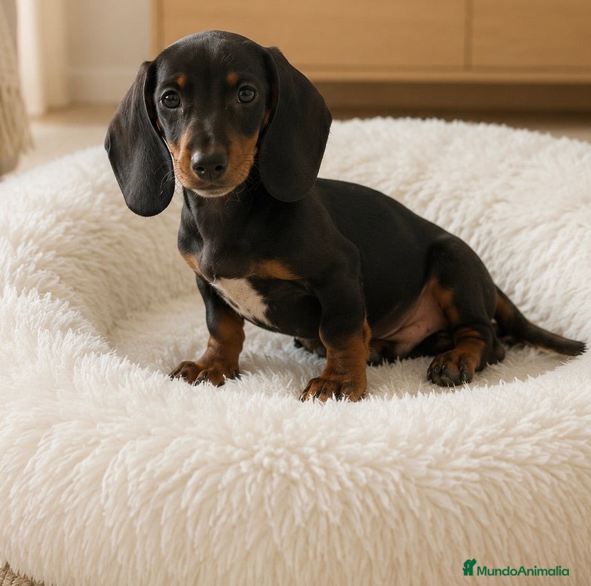 Teckel Miniatura perros Cachorrito negro/fuego - Anuncio 19
